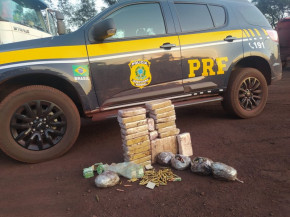 Polícia apreende 28,3 Kg de cocaína e munições na fronteira