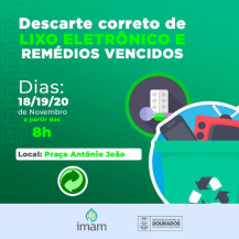 Ação recolhe lixo eletrônico e medicamentos vencidos de quinta a sábado