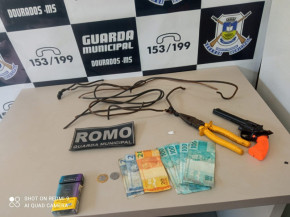Ladrão de fios é pego no flagra pela Guarda Municipal