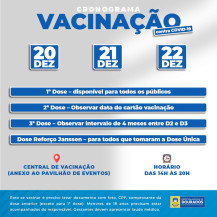 Central abre no feriado para vacinação contra Covid-19