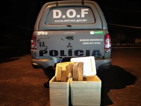 DOF apreende droga que seguia por encomenda de Coronel Sapucaia para Campo Grande