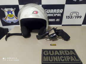 Jovem armado com revólver é preso pela GM em Dourados