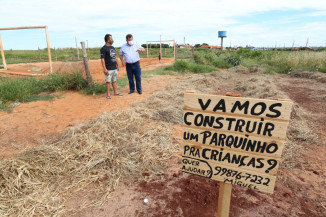 Laudir solicita terreno para construção de um parque no Residencial Campina Verde
