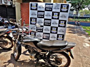 Guarda Municipal recupera motocicleta furtada