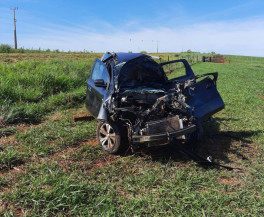 Colisão entre carro e caminhão deixa passageiro morto na MS-160