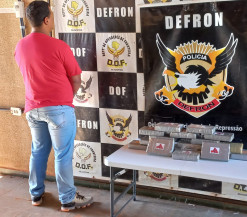 Defron prende traficante e apreende cocaína avaliada em R$ 900 mil