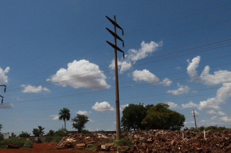 Sem picador de galhos, Dourados corre risco de incêndio em rede de transmissão de energia