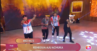 Grupo Brô Mc’s, de Dourados, abriu o programa Encontro com Fátima Bernandes