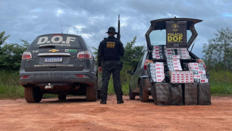 DOF apreende 350 pacotes de cigarros contrabandeados