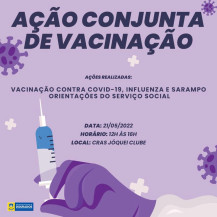 Cras do bairro Jóquei recebe ação de vacinação de influenza e sarampo neste sábado