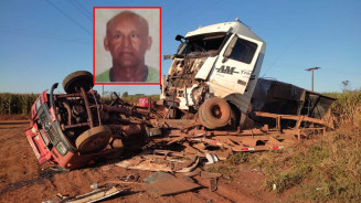 Motorista morre em colisão entre carretas em Fátima do Sul