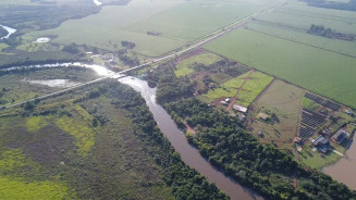Policiais ambientais usam drones para fiscalizar pesca no rio Dourados