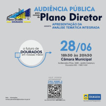 Audiência Pública debate revisão do Plano Diretor de Dourados no dia 28