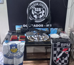 SIG recupera armas e munições furtadas em Dourados