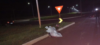 Motociclista morre após colidir em poste na Guaicurus em Dourados