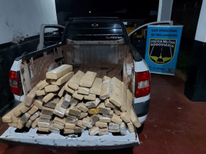 Polícia Militar Rodoviária apreende carga de maconha, na MS-395