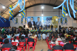 Alan lança pré-candidatura de Riedel e diz que acreditasse em pesquisa não seria eleito