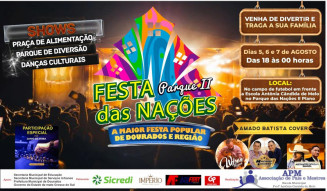 Festa no Parque das Nações terá no fim de semana shows, danças e praça de alimentação