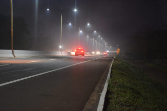 Rodovia MS-156  já está toda iluminada com led solar