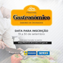 7º Festival Gastronômico Sabores de Dourados abre inscrições na segunda