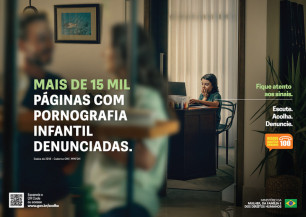 Campanha nacional alerta sobre riscos para crianças e adolescentes na internet, como pornografia infantil e pedofilia
