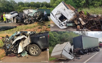 Estudante de MS morre em acidente que destruiu caminhonete em rodovia de SP