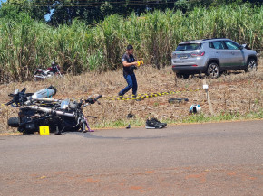 Motociclista morre ao bater de frente contra veículo na MS-147