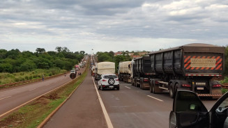 Rodovia está sendo liberada aos poucos em Dourados