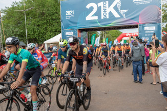 Prova de ciclismo em Bonito reúne todas as modalidades