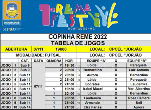 Começa hoje competição de futsal entre as escolas municipais