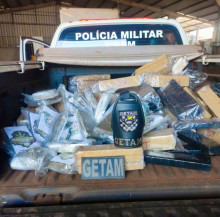PM apreende mais de 200 kg de entorpecentes em Dourados