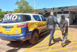 Homem é detido pela GM tentando furtar cabos elétricos em parque