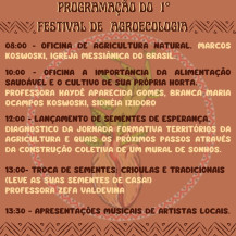 1º Festival de Agroecologia de Dourados acontece neste sábado na Praça da Juventude