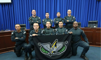 Policiais militares são agraciados com moção honrosa em Dourados