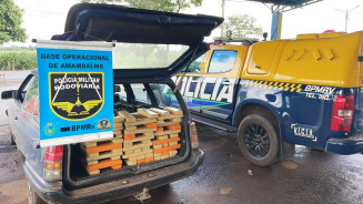 Carga de entorpecente é apreendida pela Polícia Militar Rodoviária, na MS 156