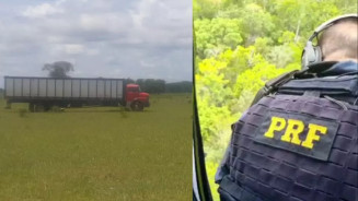 Polícia prende ladrão de caminhão que empreendeu fuga na BR-163