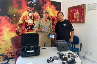 Bombeiros de Caarapó recebem drone para encontrar pessoas desaparecidas e detectar focos de calor