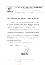 Edital de convocação de assembleia geral extraordinária