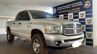 Defron recupera em Dourados Dodge Ram subtraída em golpe de estelionato