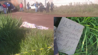 Corpo de jovem é encontrado com bilhete: "não roubar caminhonete na fronteira"