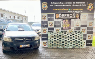 Defron e DOF apreendem 150 kg de cocaína em Dourados