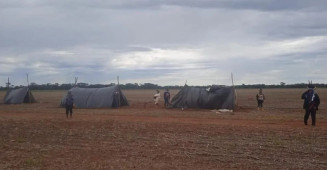 Três são são presos durante reintegração de posse de ocupação de fazenda