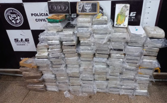 Mãe e filho são presos com drogas avaliadas em mais de R$ 20 milhões
