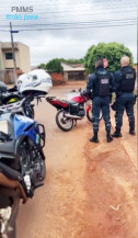 Polícia Militar recolhe moto em desacordo com o código de trânsito  na Vila Industrial