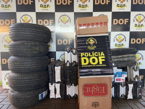 Produtos ilegais avaliados em mais de R$ 50 mil são apreendidos pelo DOF em Dourados