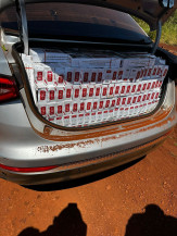 Quadrilha detida em comboio de 15 carros com cigarros tem prejuízo de R$ 2 milhões