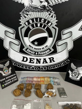 POLÍCIA CIVIL/DENAR prende em flagrante homem que armazenava em sua residência quase 1 kg de cocaína