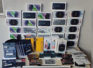 DOF apreende descaminho de celulares e produtos de informática avaliado em R$ 350 mil