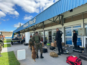 Polícia Federal e Exército Brasileiro realizam ação conjunta no aeroporto de Ponta Porã