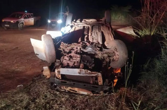 Motorista capota e morre na MS-141